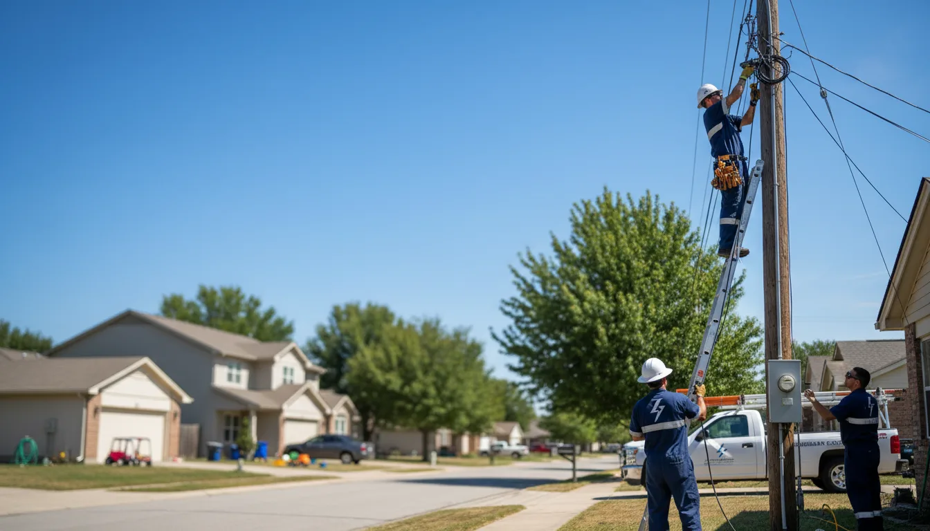 Residential electrician providing installation services in Walnut Shade, MO